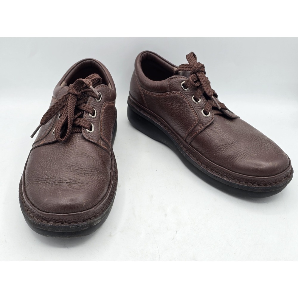 Propet Men's Villager Oxford Walking Shoe Brown Full Grain Leather Sz 10M 4070‎